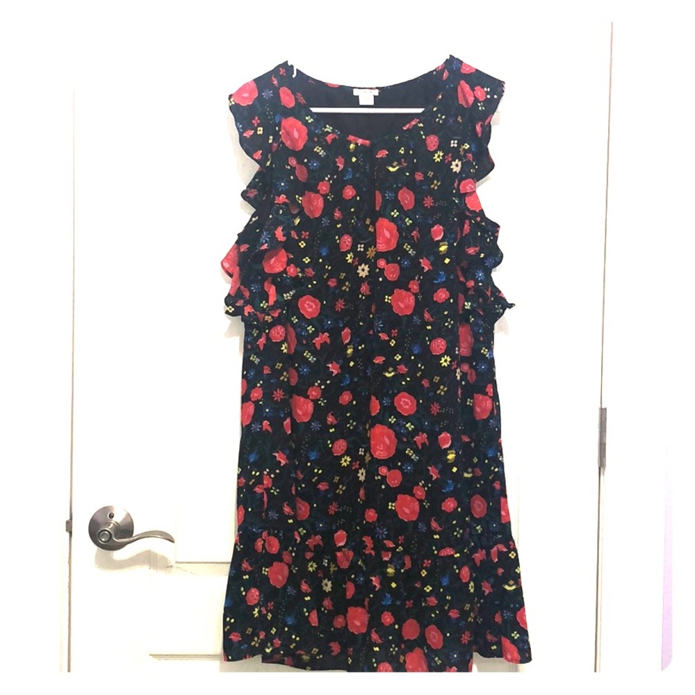 Red rose J.Crew dress